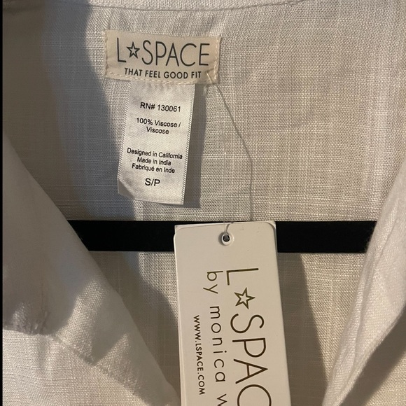 L*Space White Long Sleeve Top - Picture 3 of 4